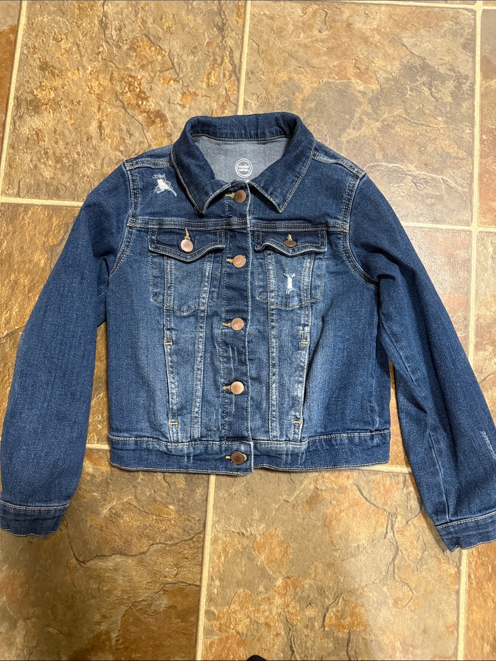 Wonder Nation Dark Blue Denim Jacket for Kids